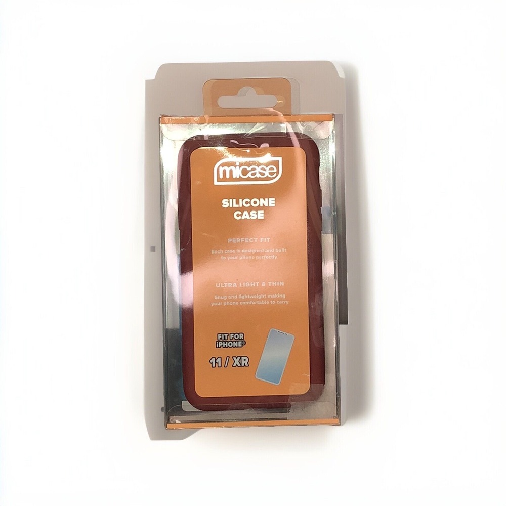 MiCase Red Silicone Case iPhone 11 XR Slim Anti-Shock Protective NEW